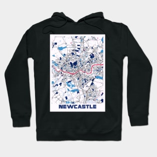 Newcastle - United Kingdom MilkTea City Map Hoodie